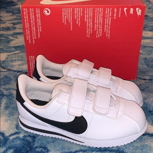 nike cortez white kids
